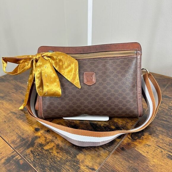 Celine Triomphe Vintage Clutch Crossbody Converted - Picture 1 of 16